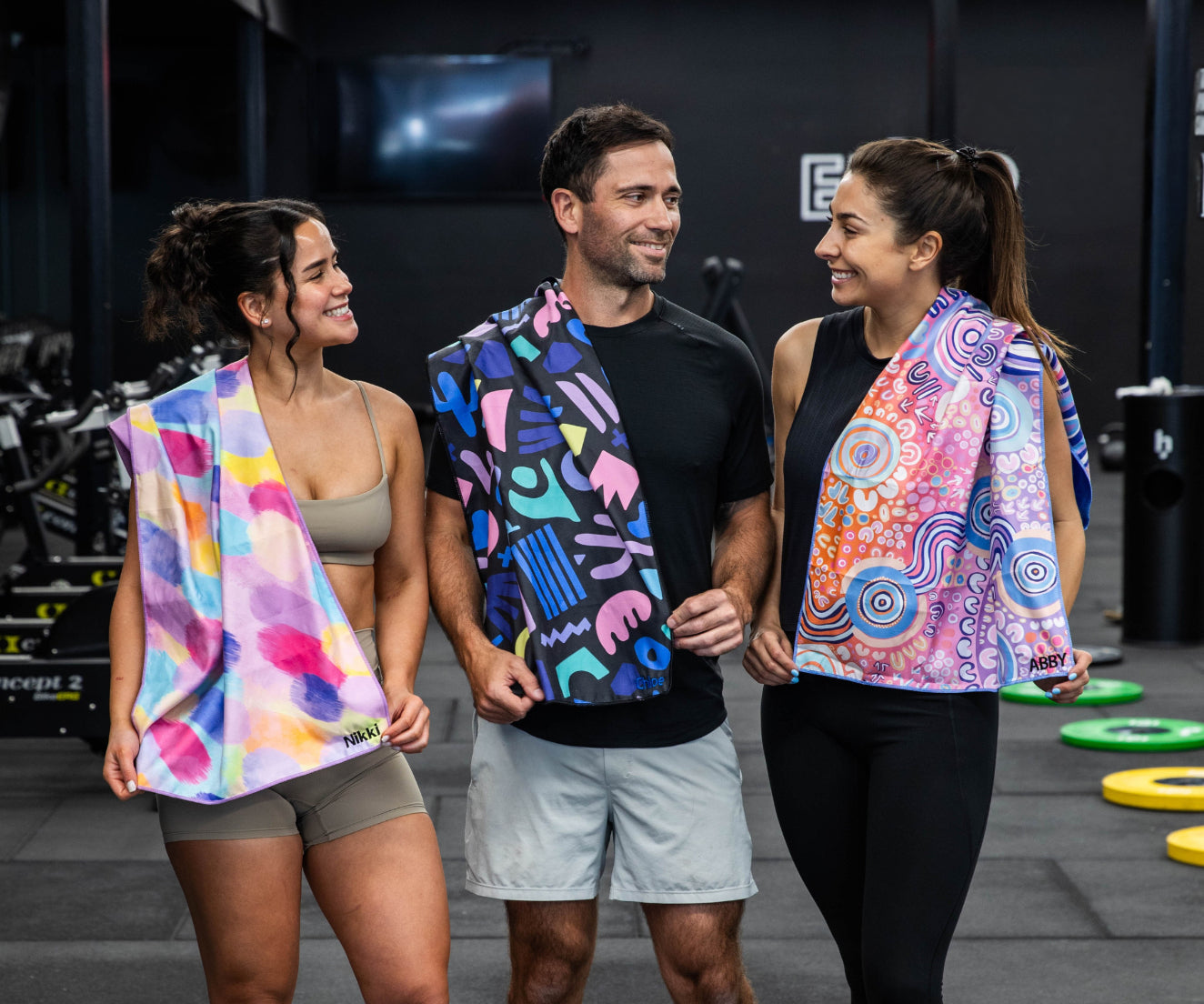 Quick-dry gym towels Australia by Cheeky Winx