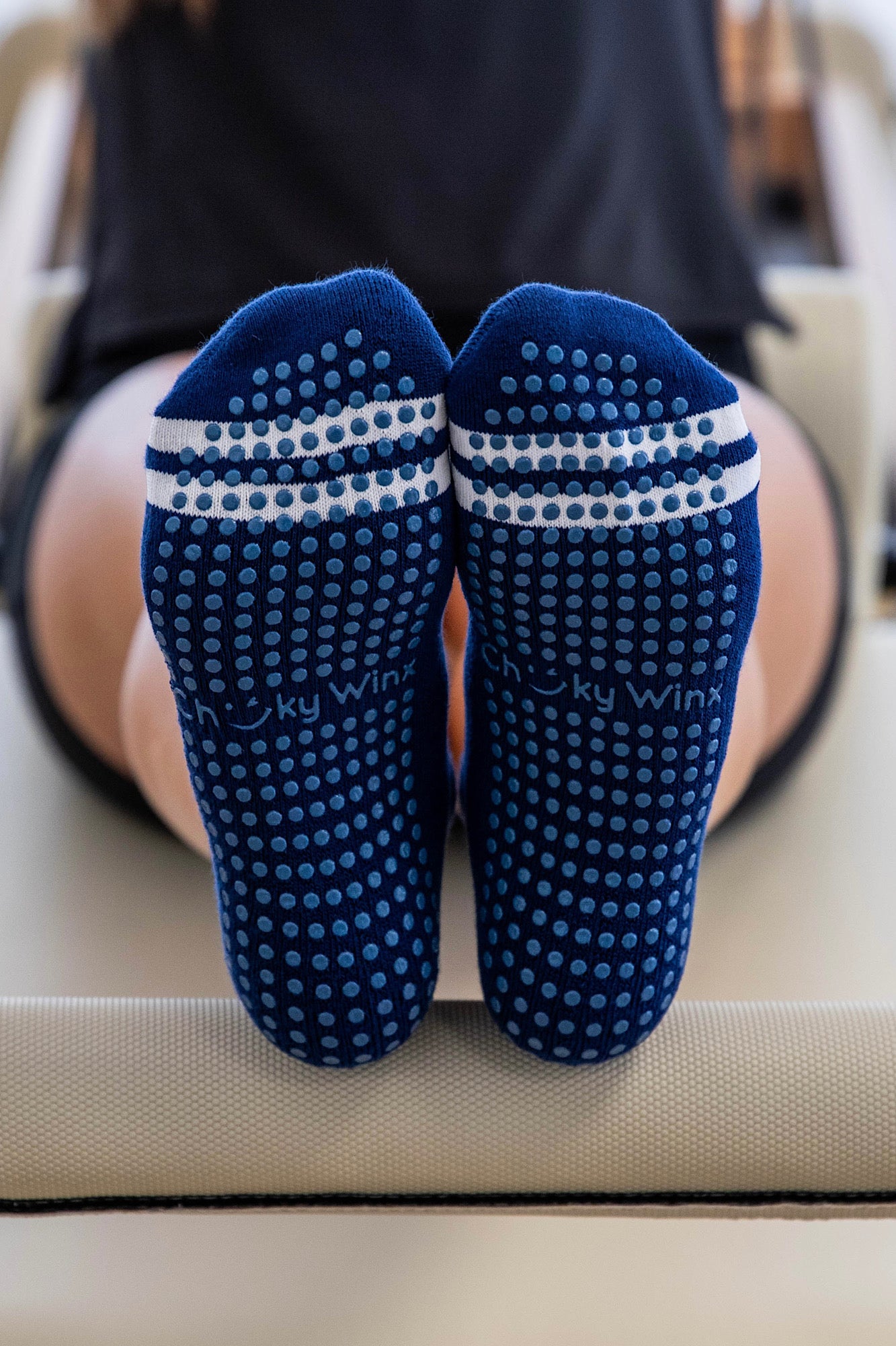 Ankle Navy Grip Socks-Cheeky Winx