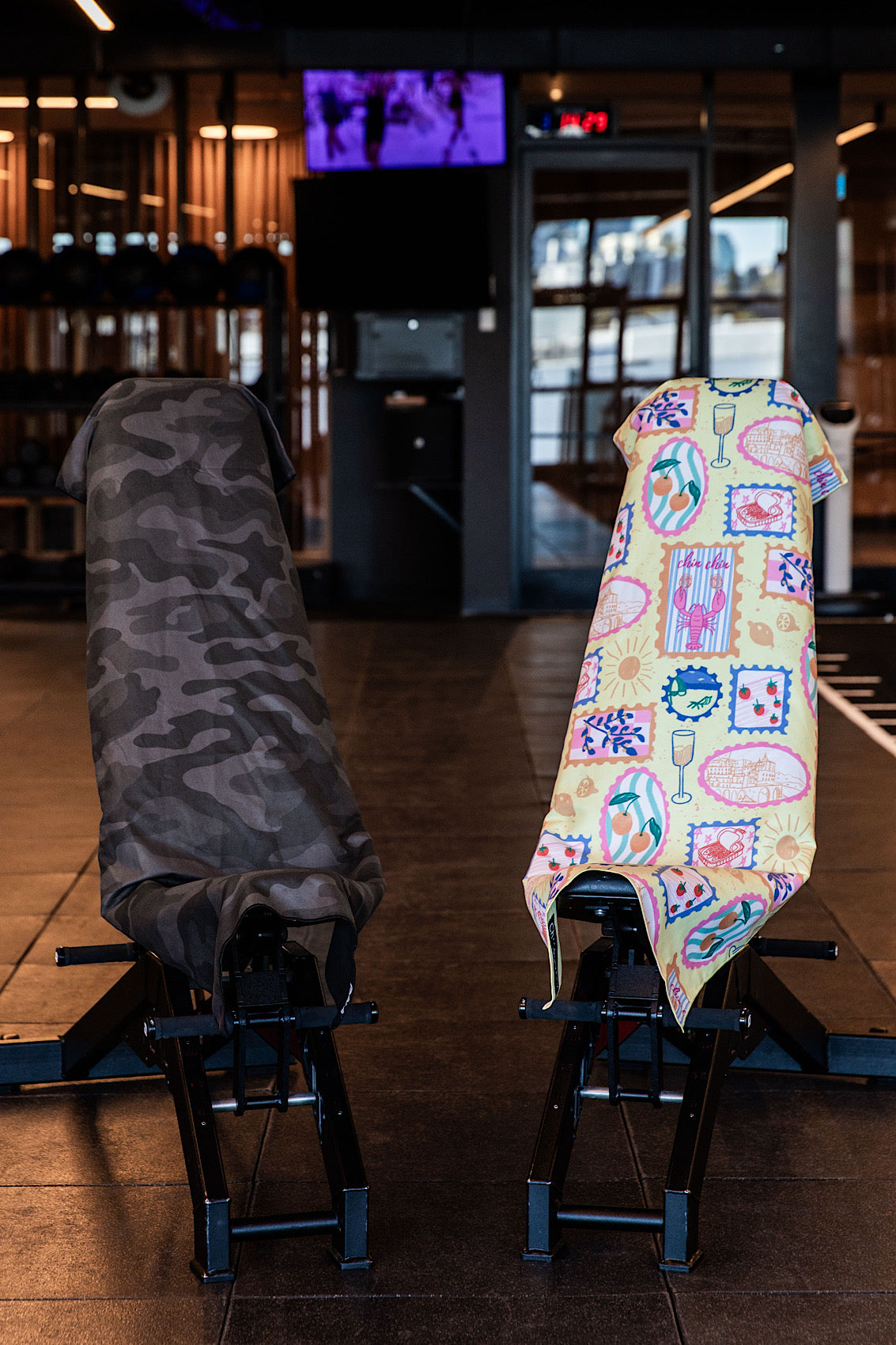 Black Camouflage Hooded Gym Towel - Cheeky Winx