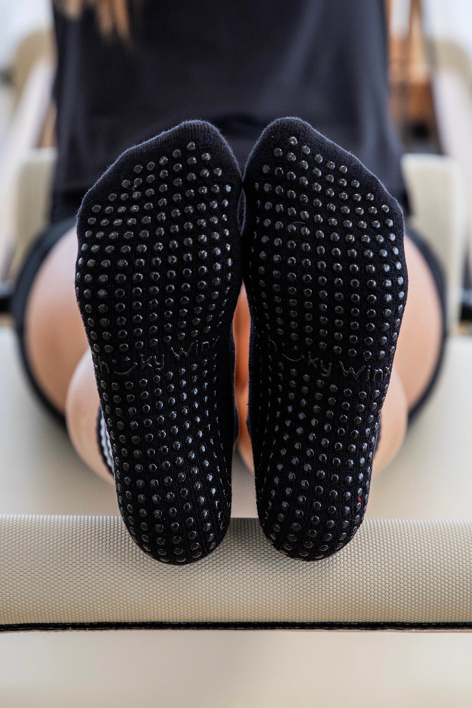 Crew Black Grip Socks-Cheeky Winx