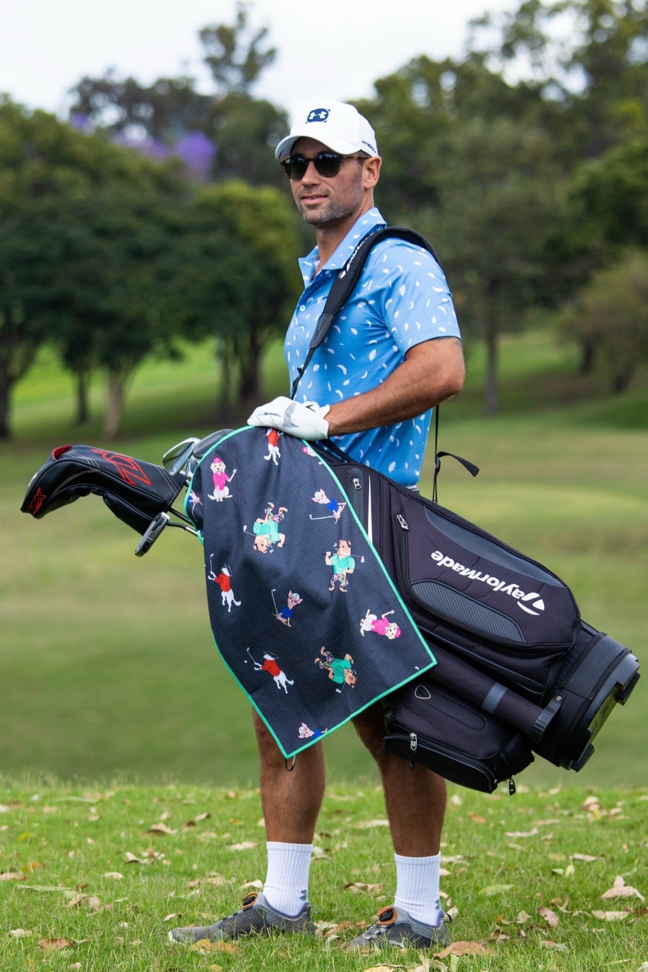 Dogs On The Green Golf Towel-Cheeky Winx