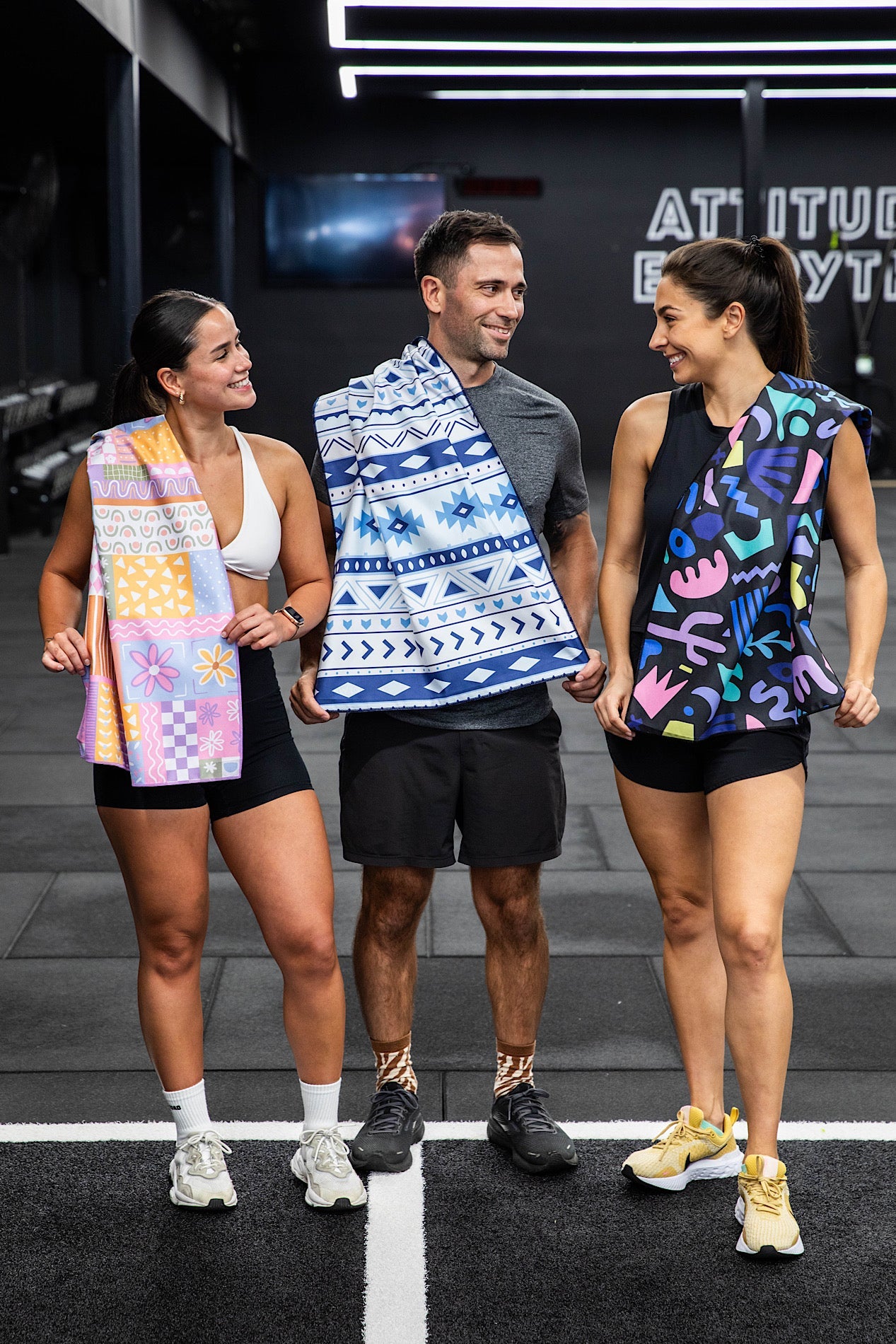 Patchwork Gym Towel-Cheeky Winx