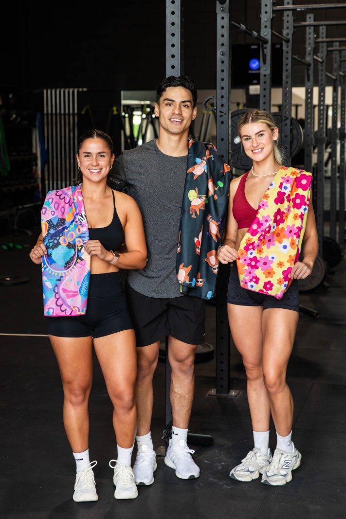 Shredded Sloths Gym Towel-Cheeky Winx