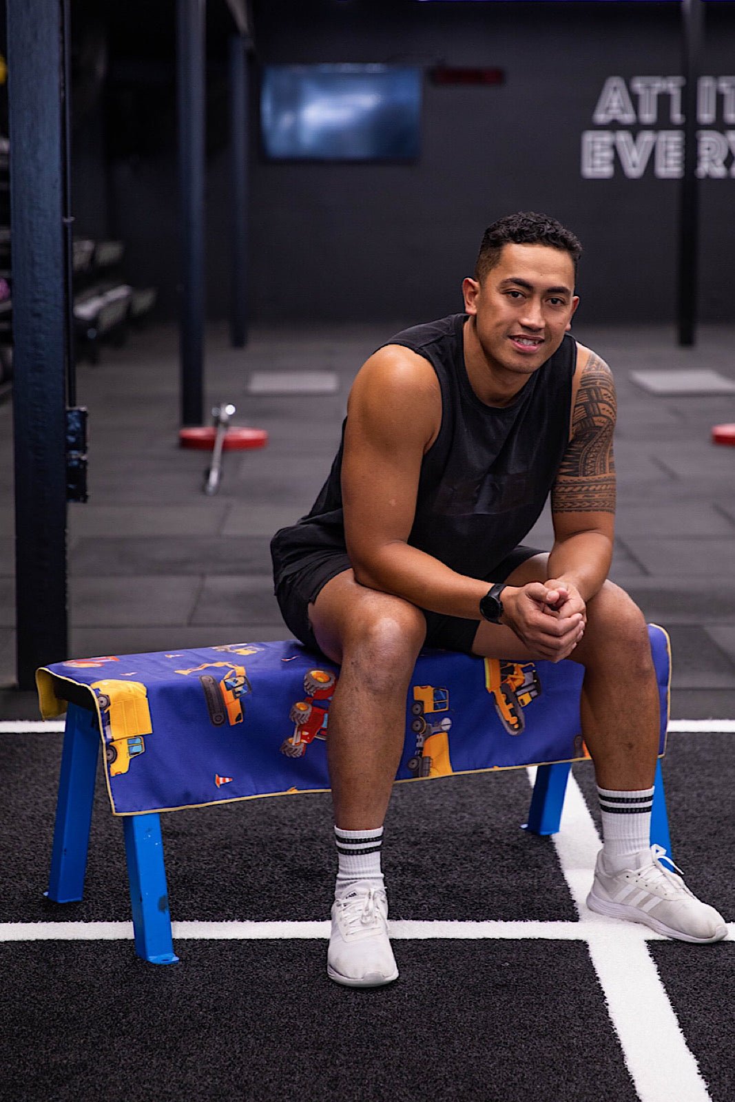 Construction Trucks Gym Towel - Cheeky Winx