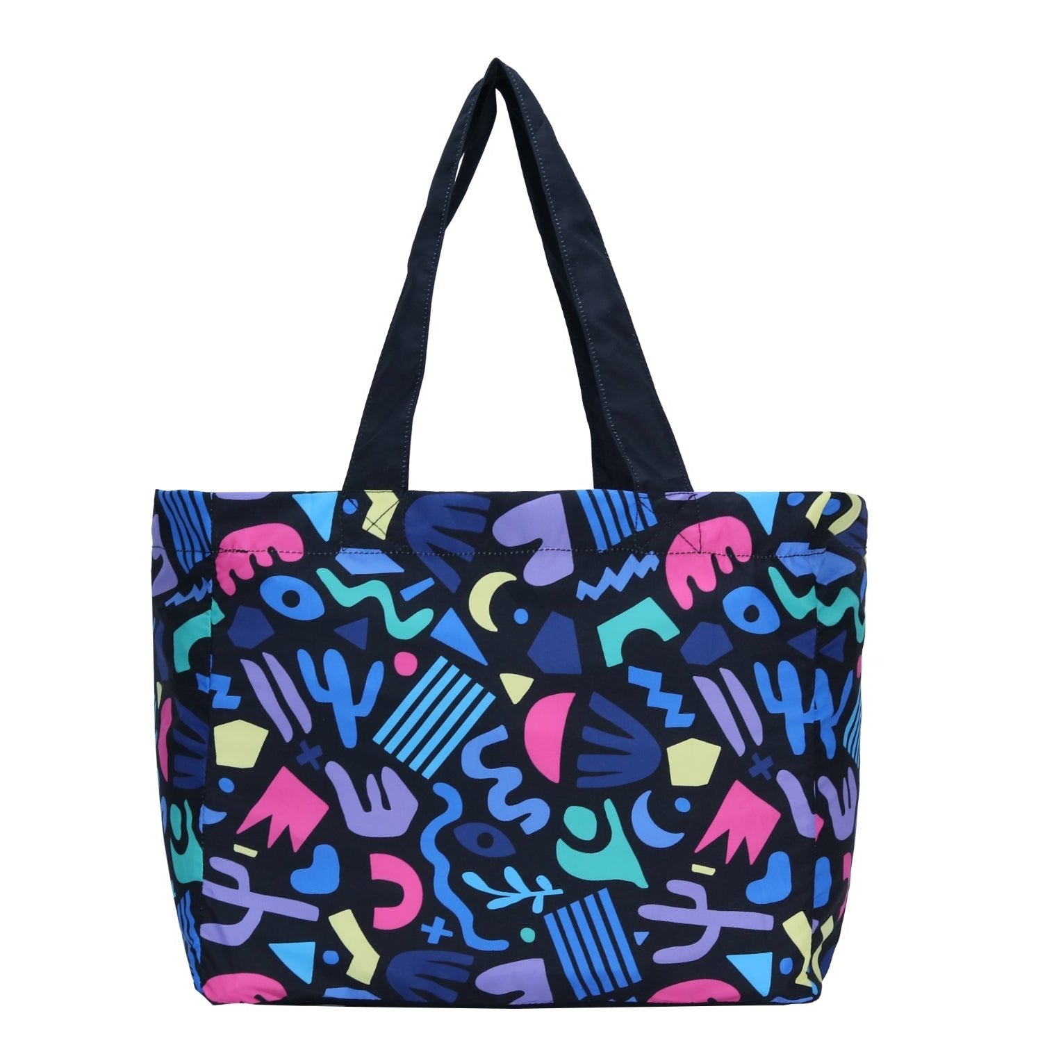 Foldable Black Fiesta x Deb McNaughton Bag - Cheeky Winx