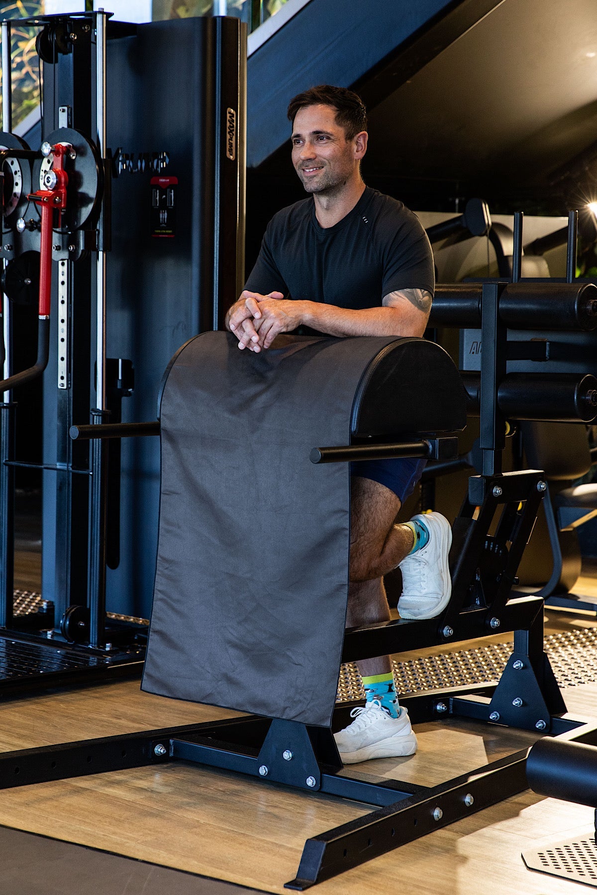 Hooded Basic Black Gym Towel - Cheeky Winx