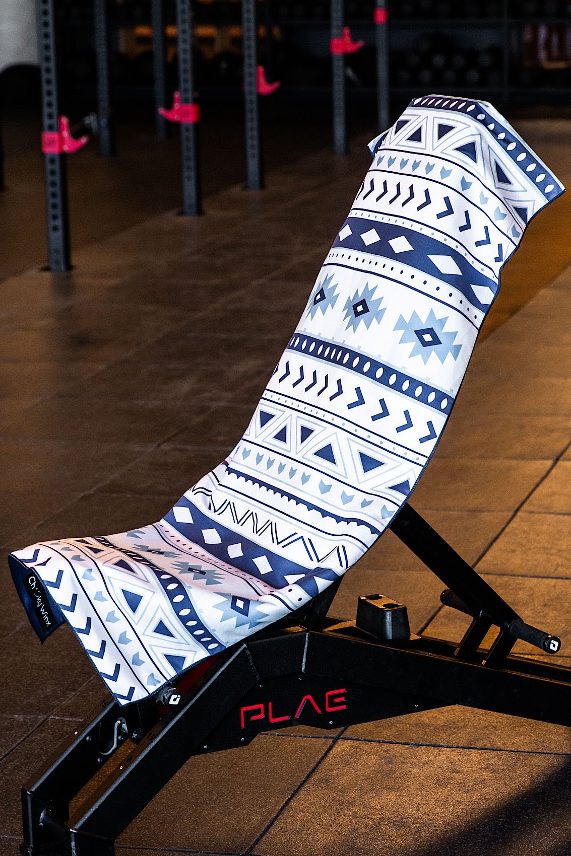 Hooded Boho Blue Gym Towel - Cheeky Winx