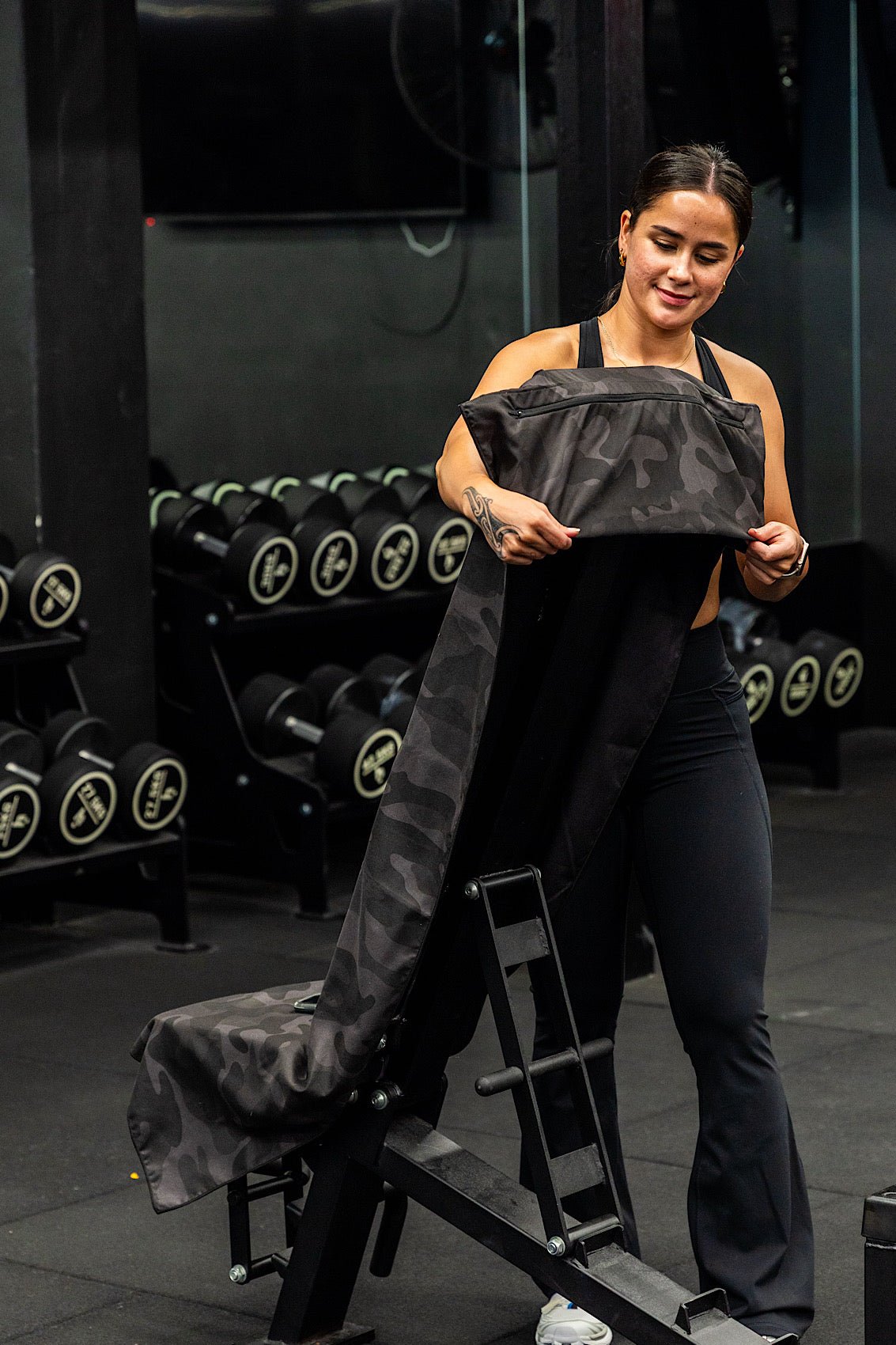 Hooded Camouflage Gym Towel - Cheeky Winx