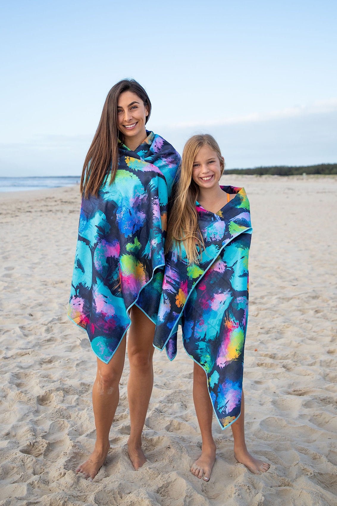 Kids Neon Splatter Beach Towel - Cheeky Winx