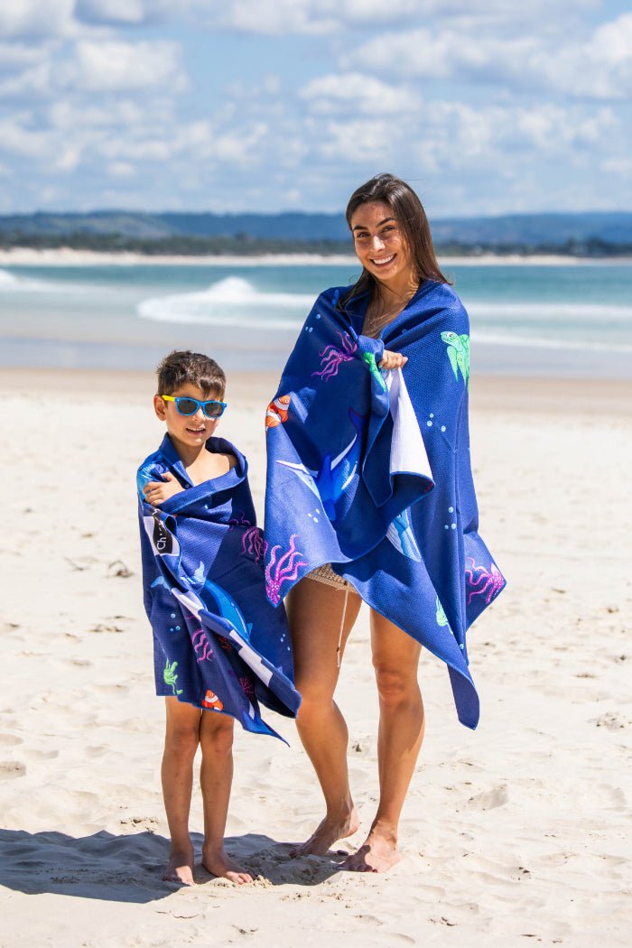 Kids Ocean Animals Beach Towel - Cheeky Winx