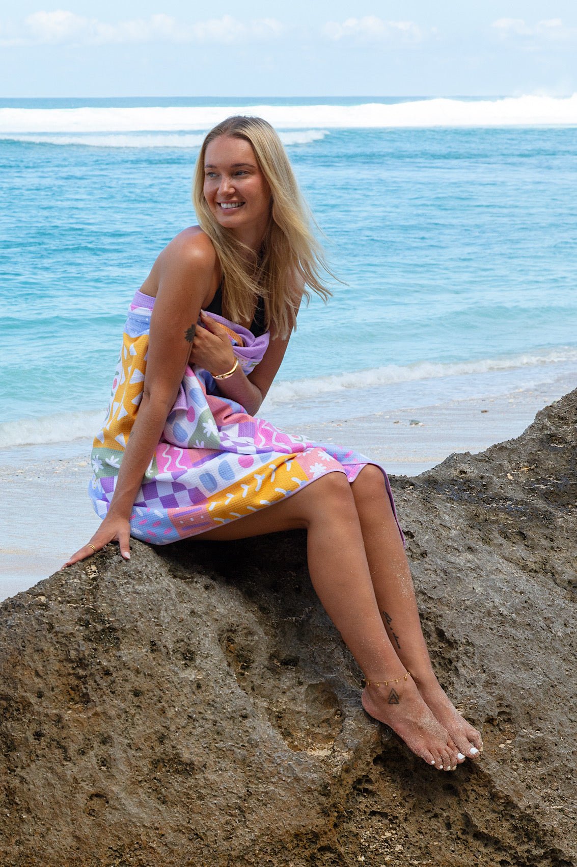 Patchwork Beach Towel - Cheeky Winx