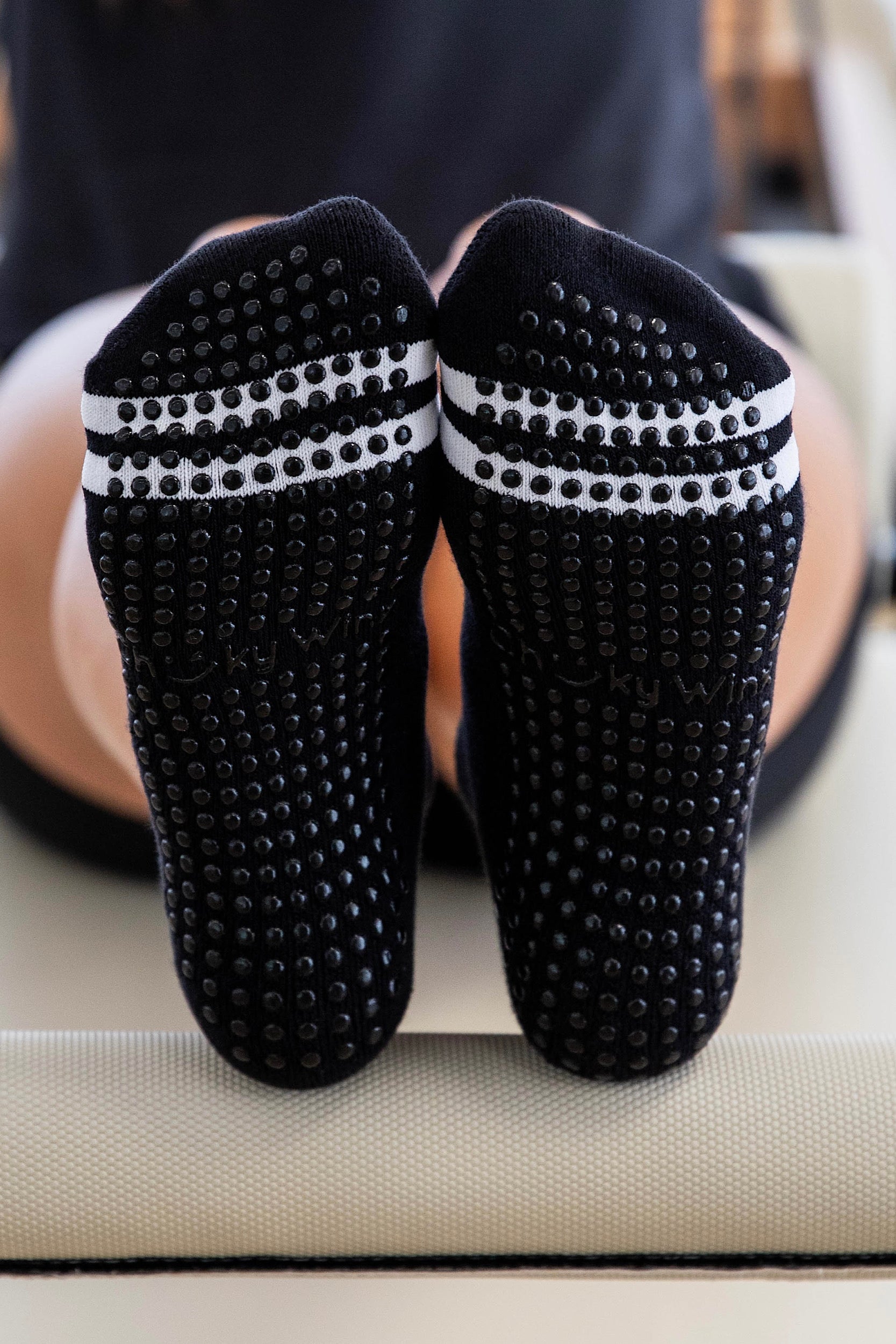 Ankle Black Grip Socks-Cheeky Winx