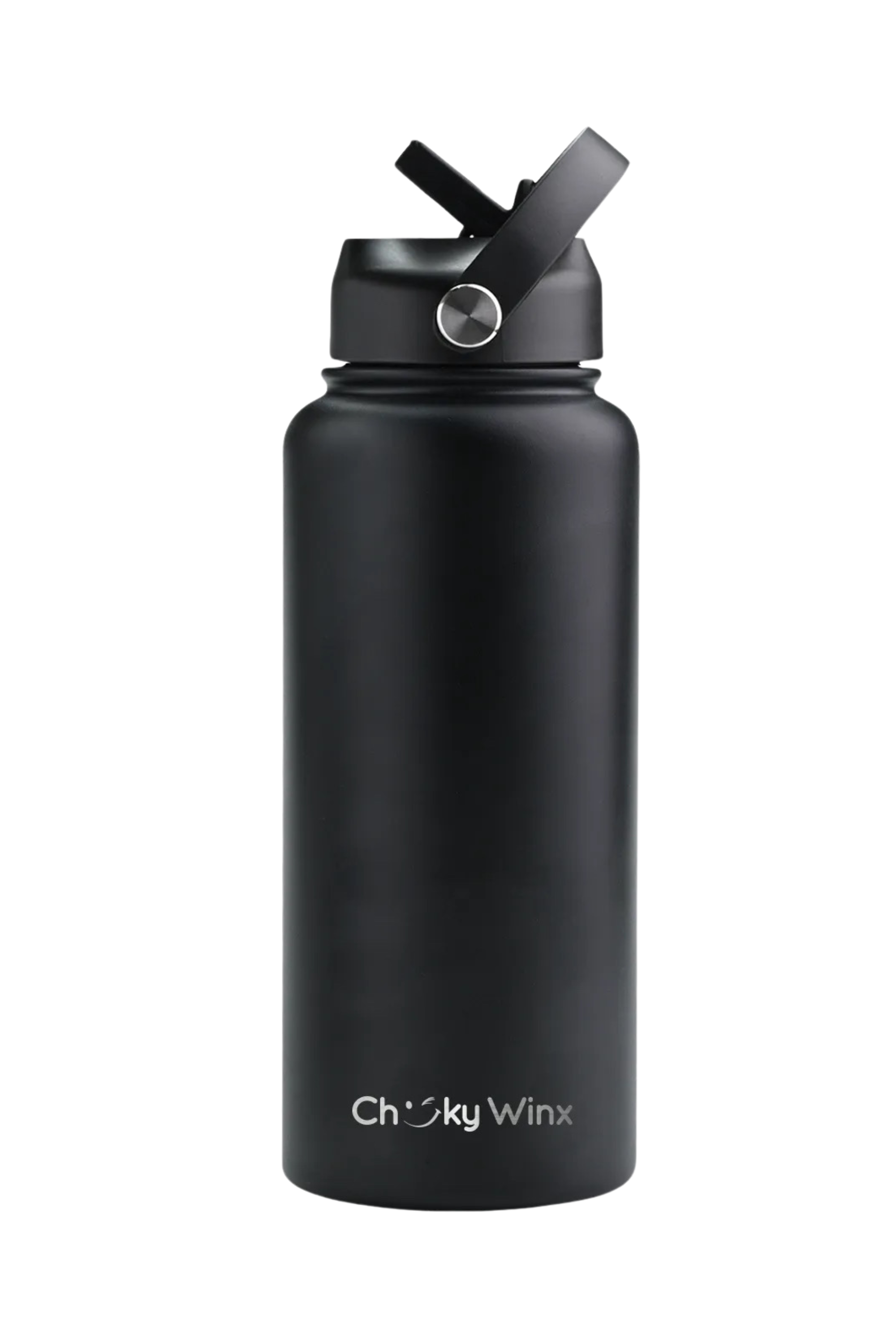 Black Thermal Water Bottle 950ml + FREE silicone bumper-Cheeky Winx
