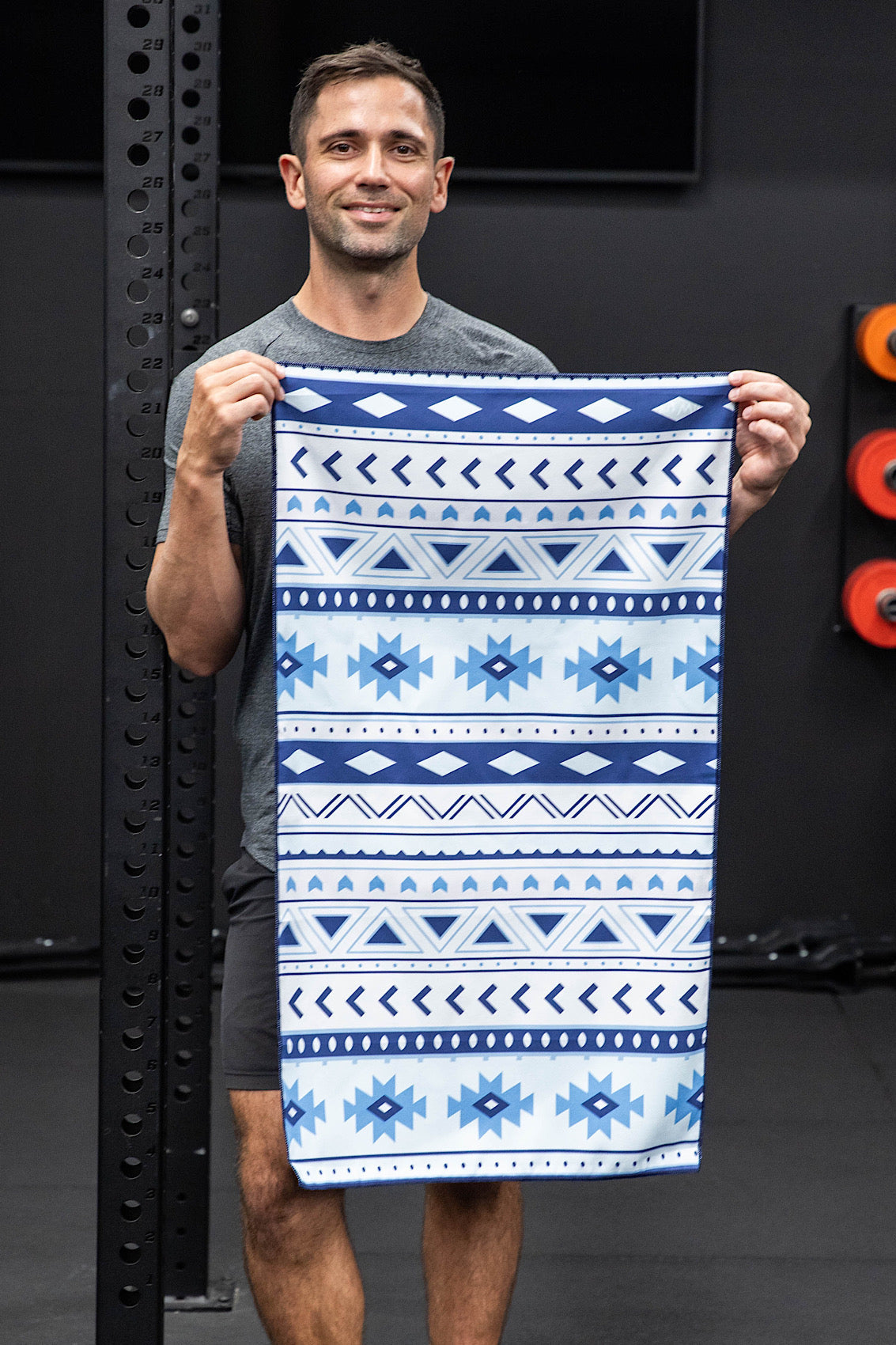 Blue Boho Gym Towel-Cheeky Winx