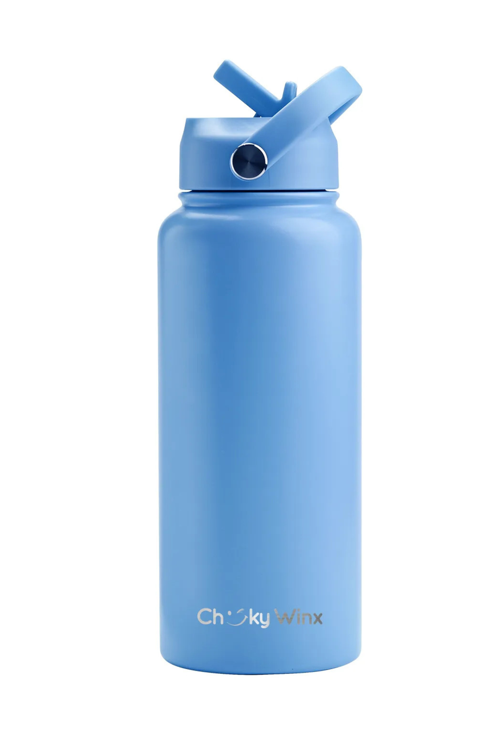 Blue Thermal Water Bottle 950ml + FREE silicone bumper-Cheeky Winx