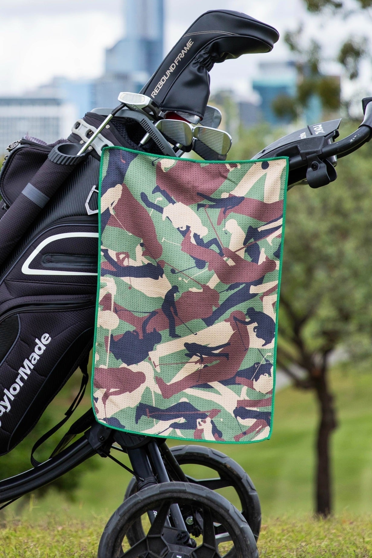Camouflage Golfers Golf Towel-Cheeky Winx