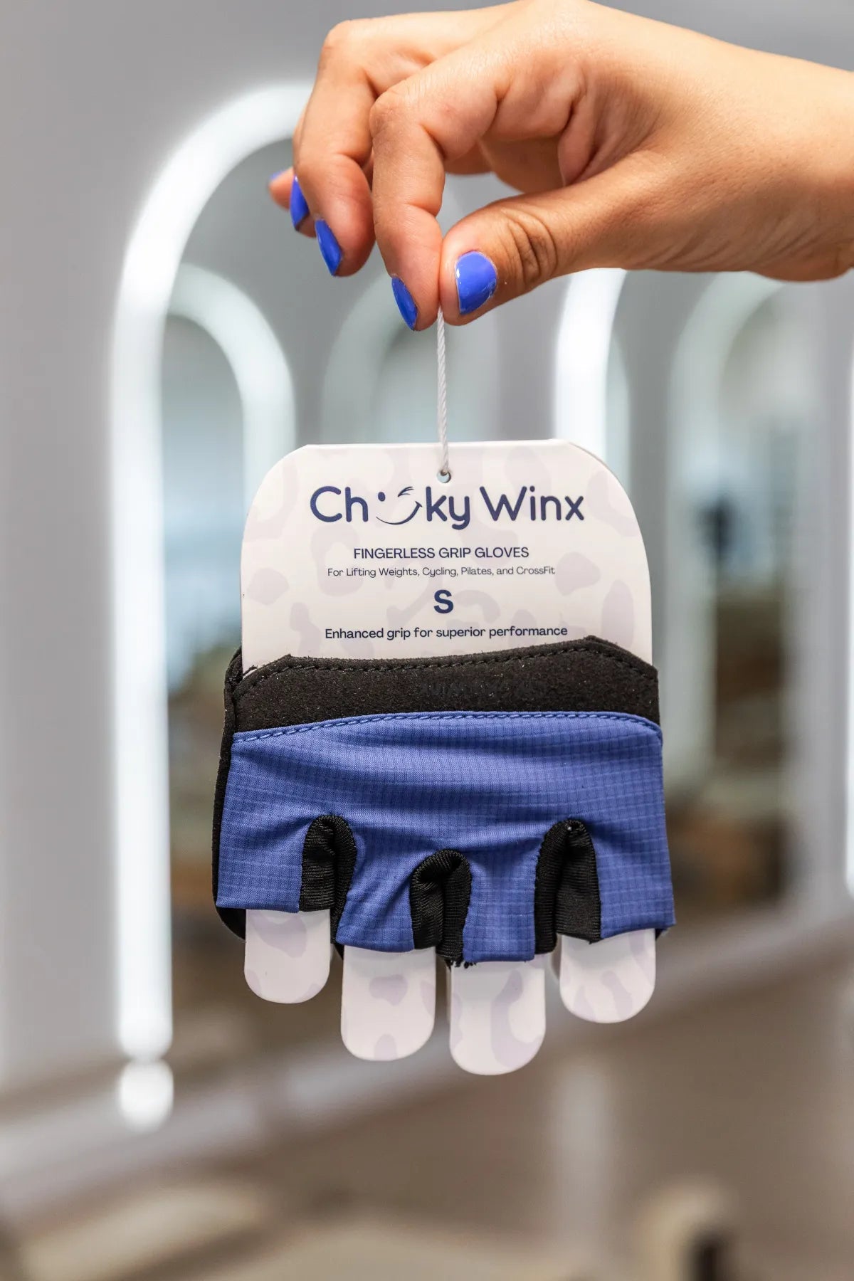 Navy Gym Gloves