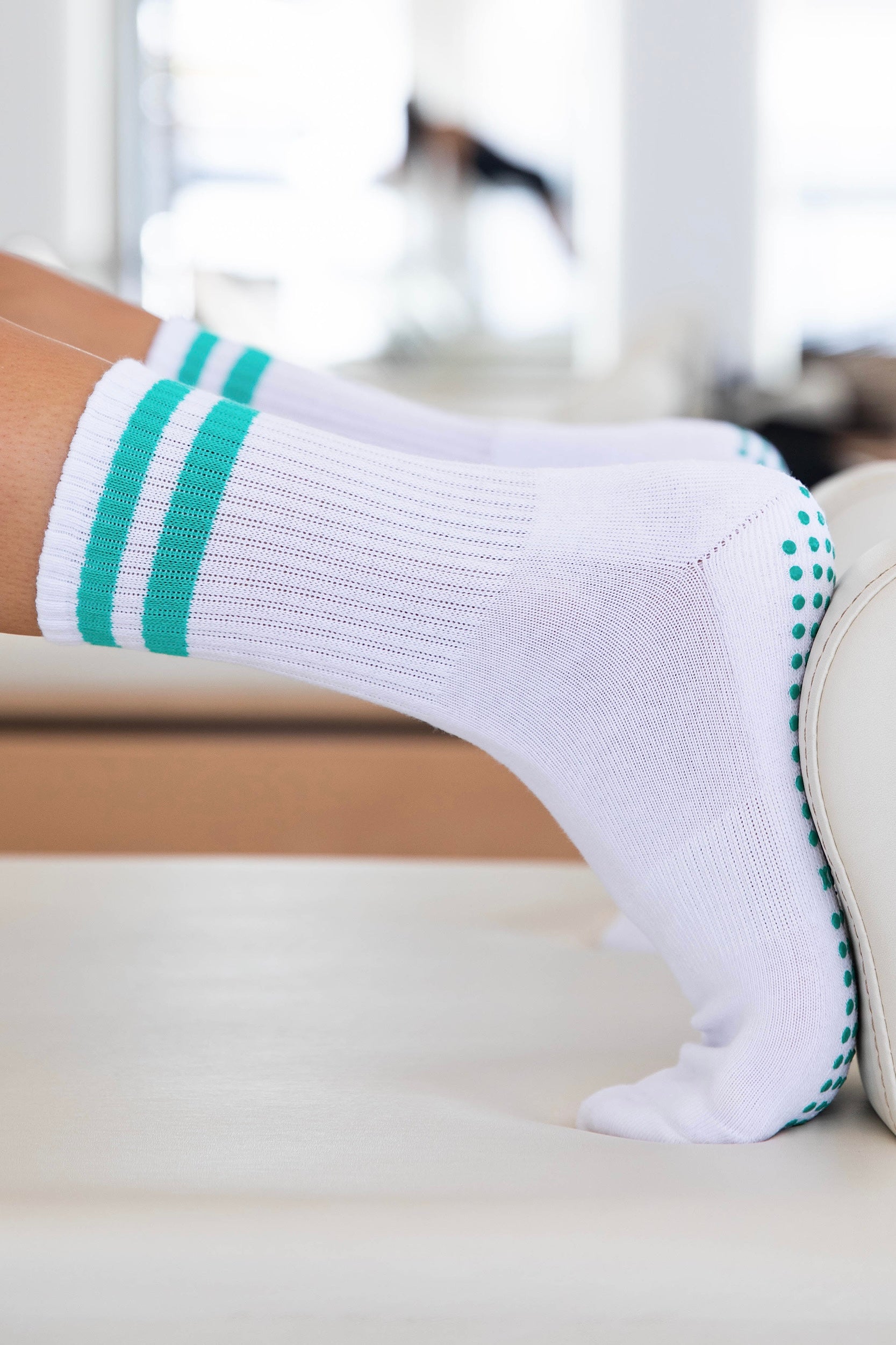 Crew Green Grip Socks-Cheeky Winx