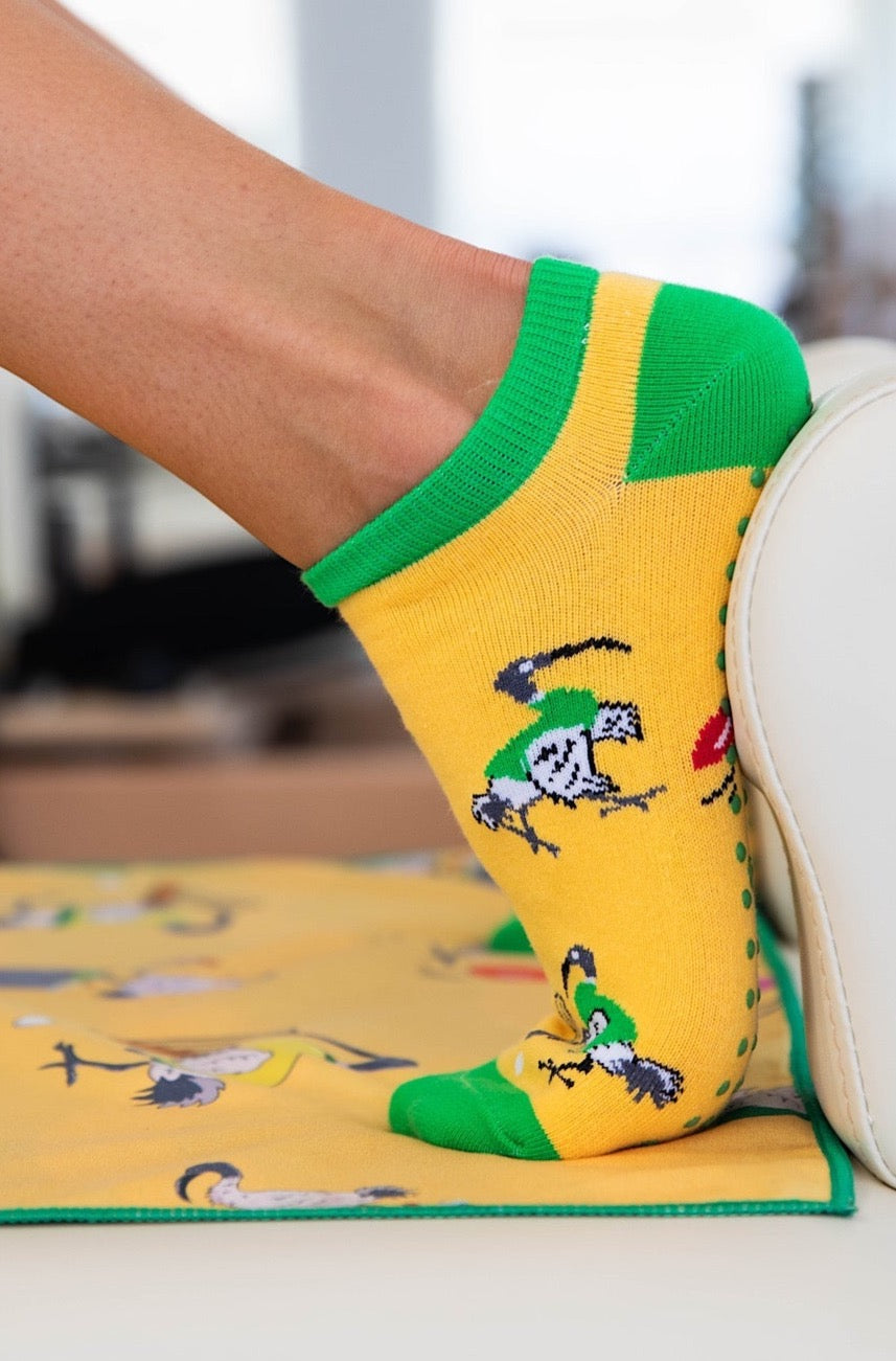 Bin Chicken Grip Socks  Yoga, Pilates, Reformer & Barre -Cheeky Winx