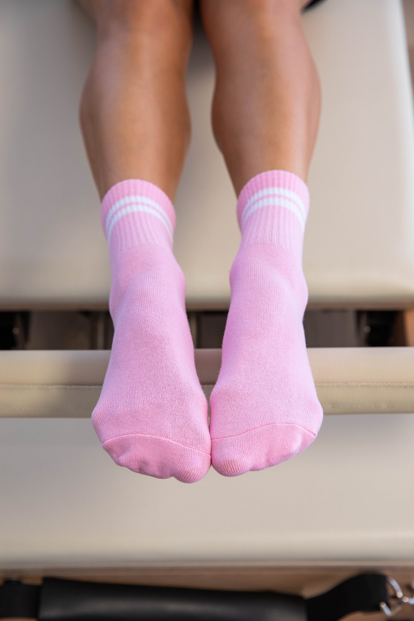 Striped Crew Grip Socks  Non-Slip Yoga & Pilates - Cheeky Winx