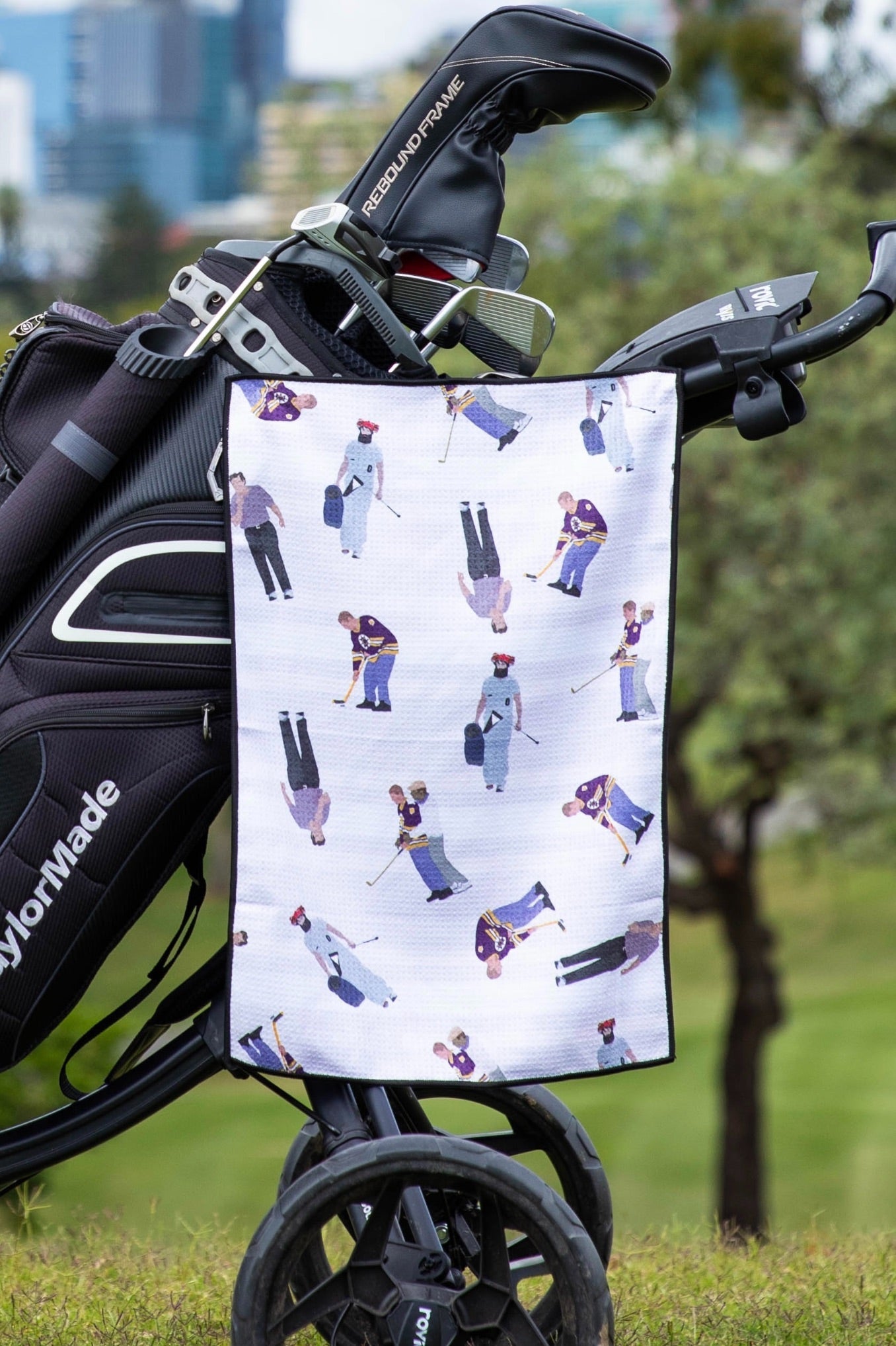 Happy Shooter Golf Towel-Cheeky Winx