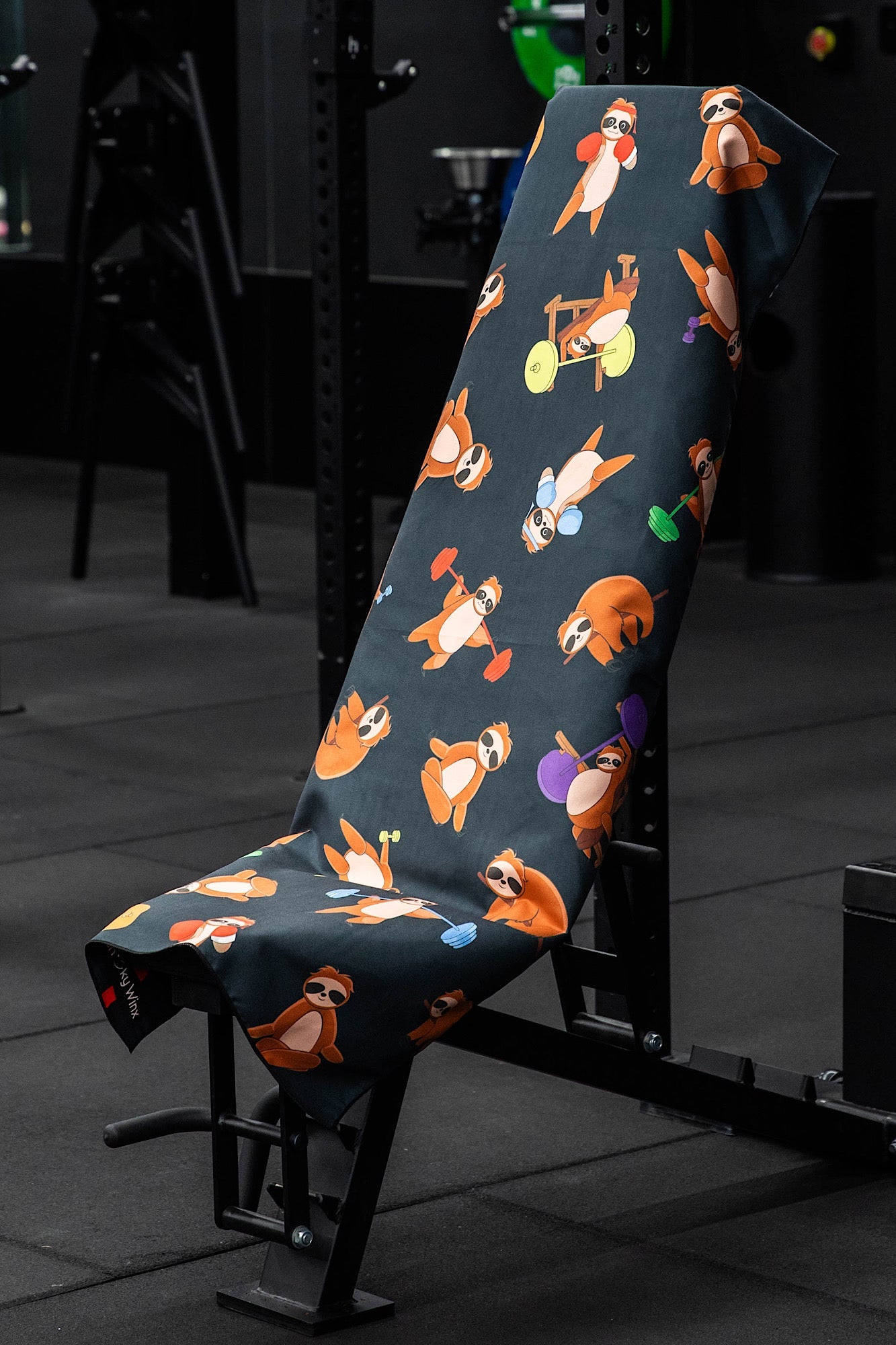 Hooded Shredded Sloths Gym Towel-Cheeky Winx