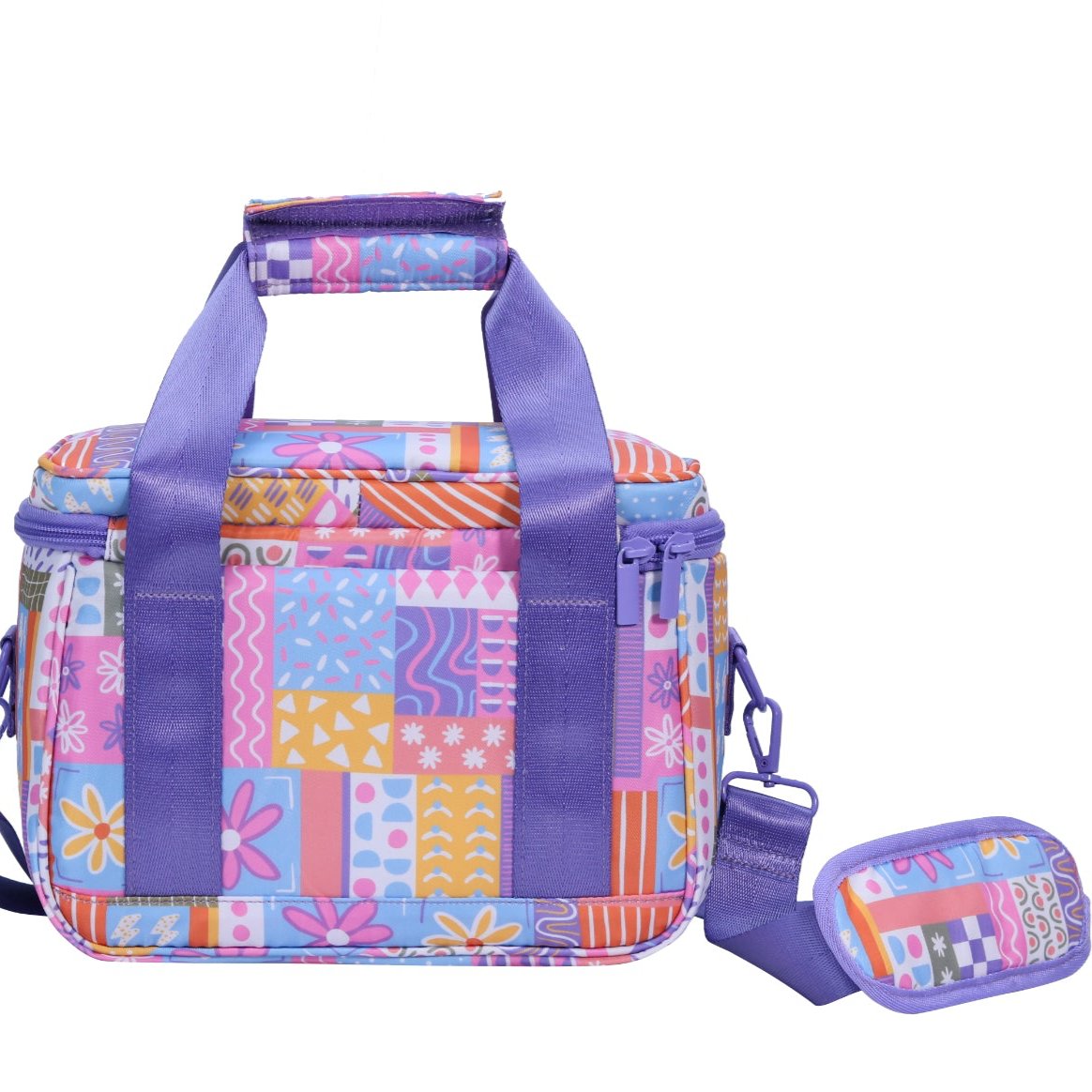 Large Patchwork Lunch Bag