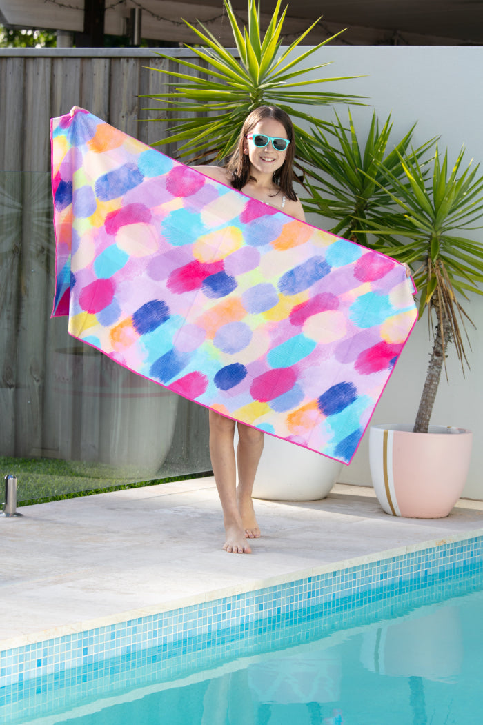 Kids Cotton Candy Beach Towel-Cheeky Winx
