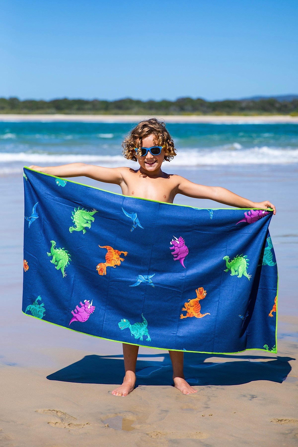 Kids Dinosaurs Beach Towel-Cheeky Winx