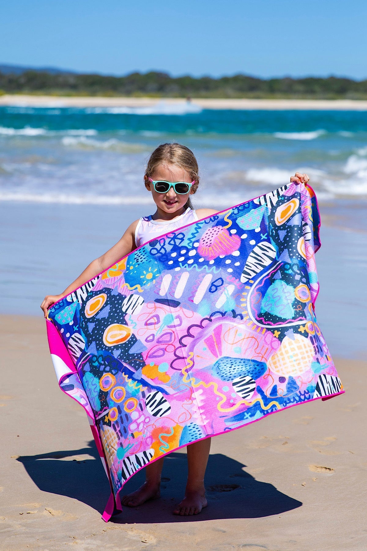 Kids Fantasia Beach Towel-Cheeky Winx