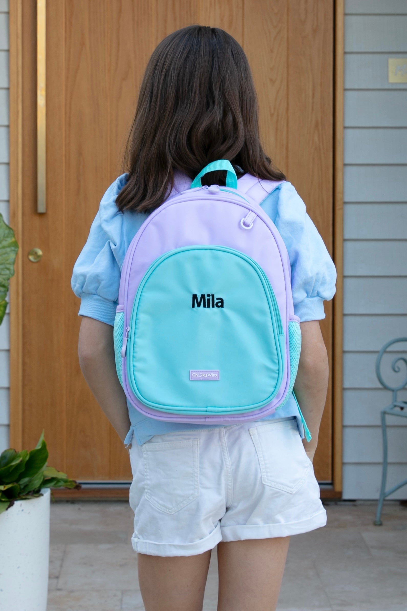 Kids Teal and Purple Backpack-Cheeky Winx