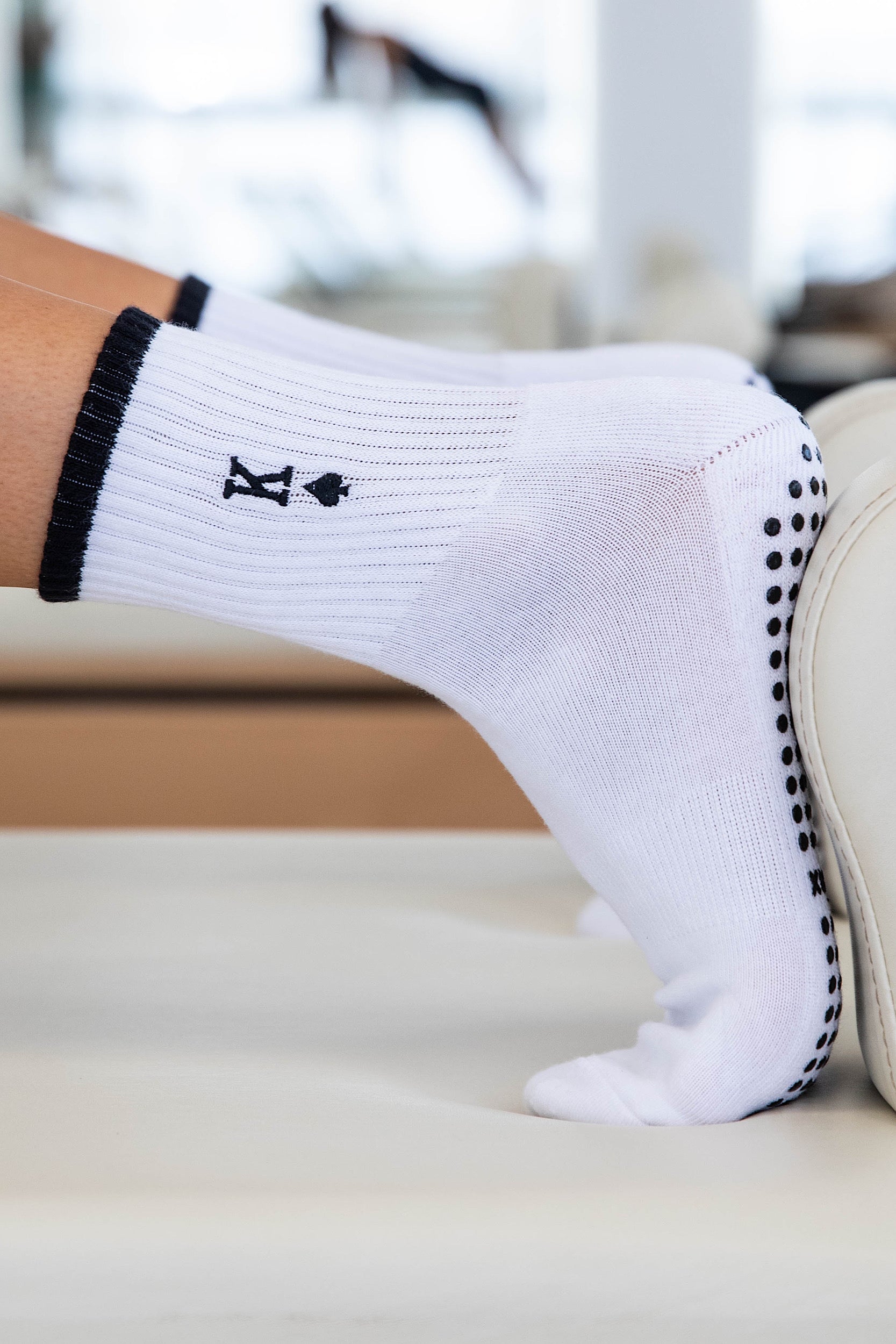 King Of Spades Grip Socks-Cheeky Winx