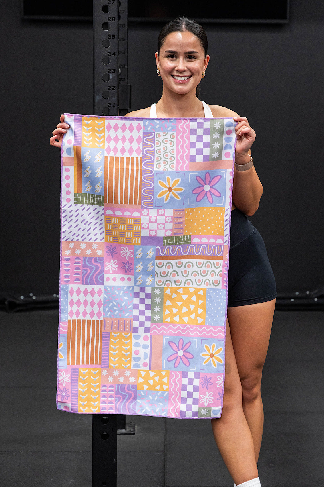 Patchwork Gym Towel-Cheeky Winx