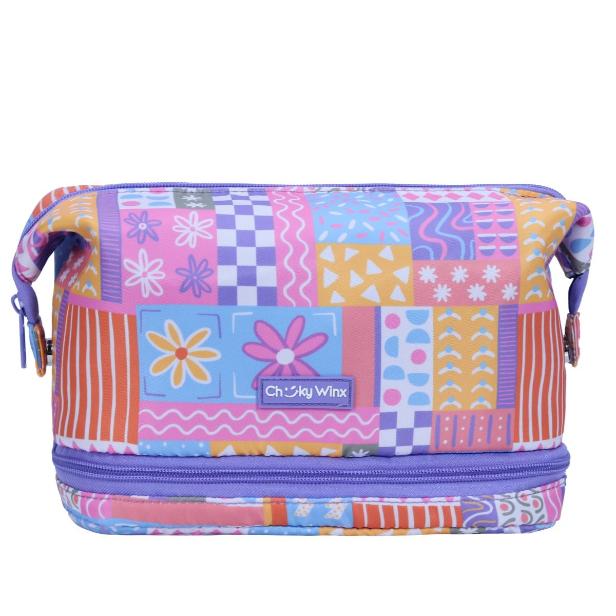 Patchwork Makeup Bag-Cheeky Winx-Cheeky Winx