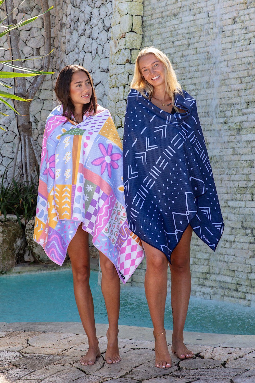 Aztec Blue Beach Towel - Cheeky Winx