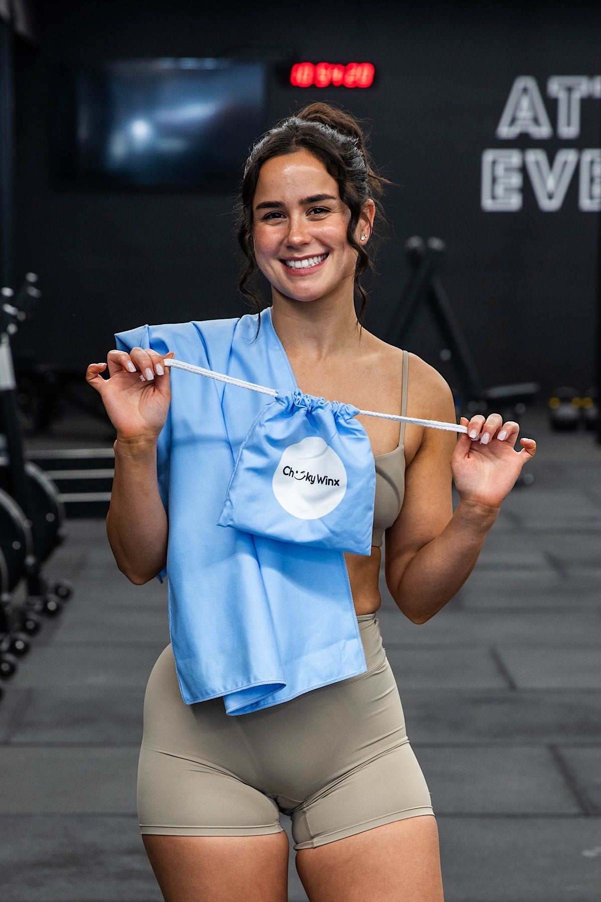 Basic Baby Blue Gym Towel - Cheeky Winx