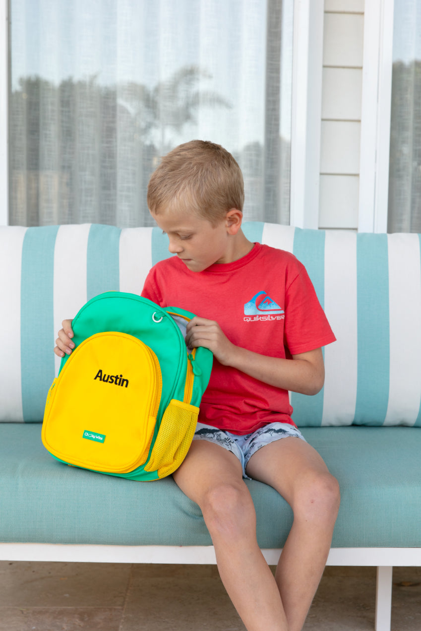 Kids Yellow and Green Backpack