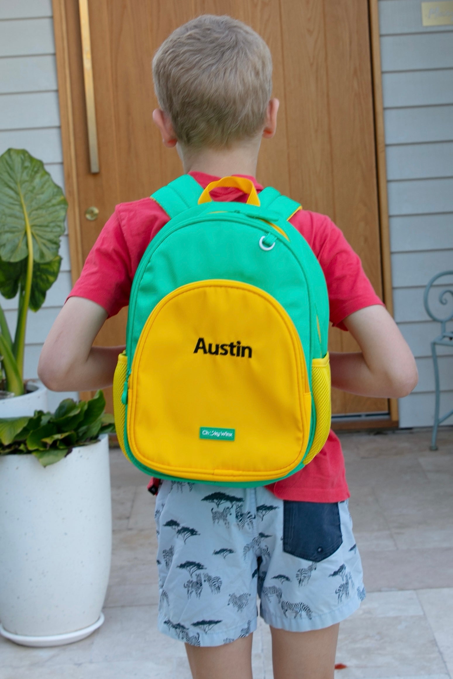 Kids Yellow and Green Backpack