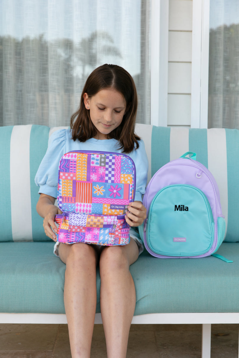 Kids Teal and Purple Backpack