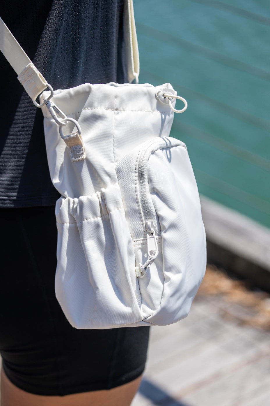 Cream Water Bottle Bag