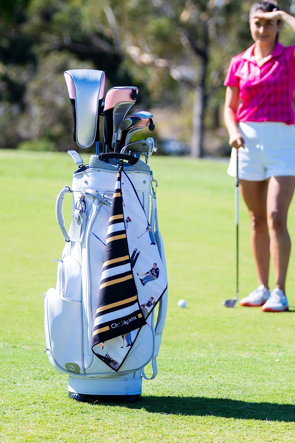Happy Shooter Golf Towel - Cheeky Winx