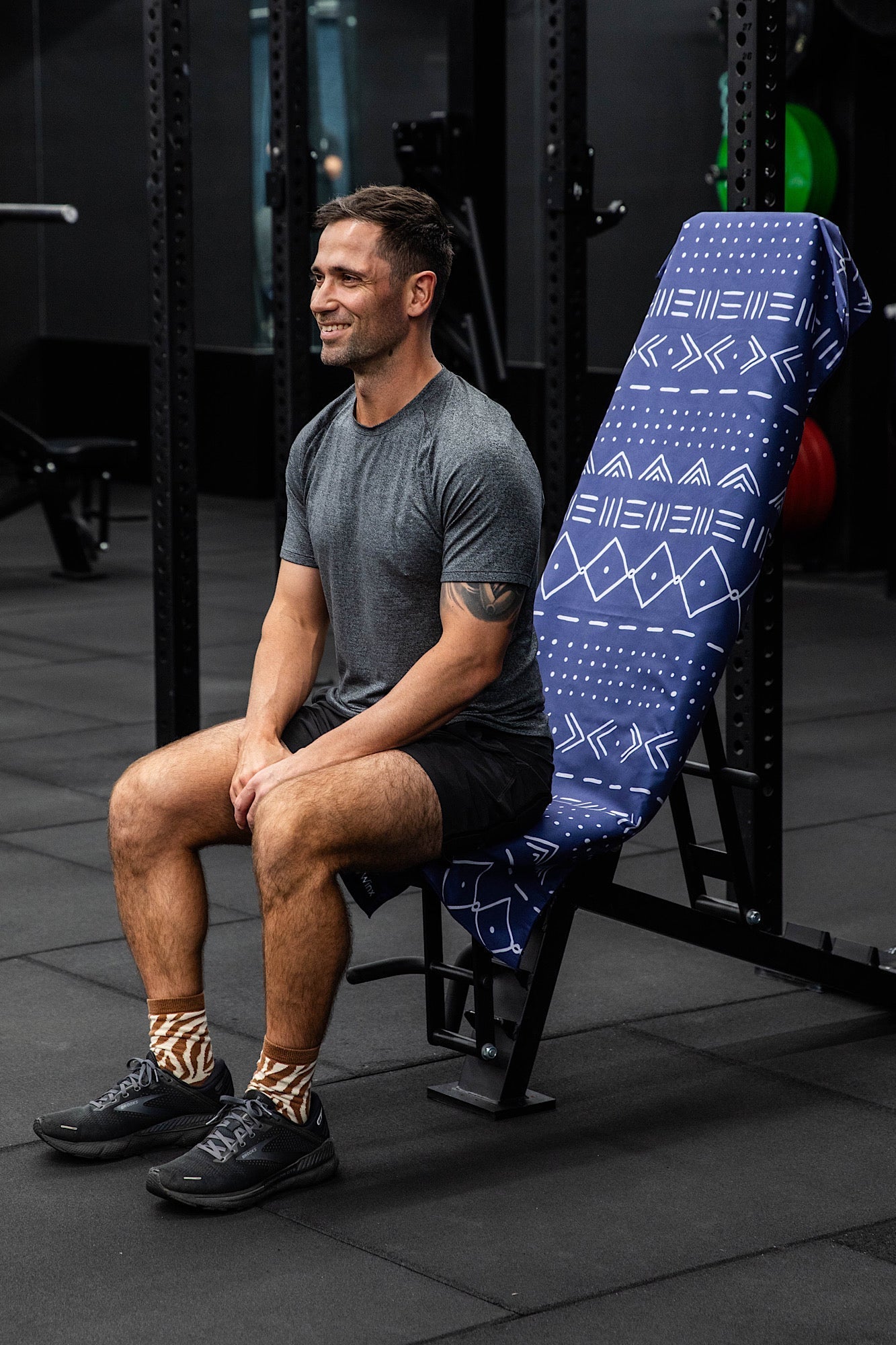 Hooded Aztec Blue Gym Towel - Cheeky Winx