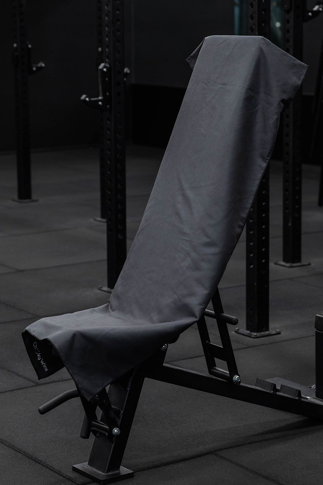 Hooded Basic Black Gym Towel - Cheeky Winx