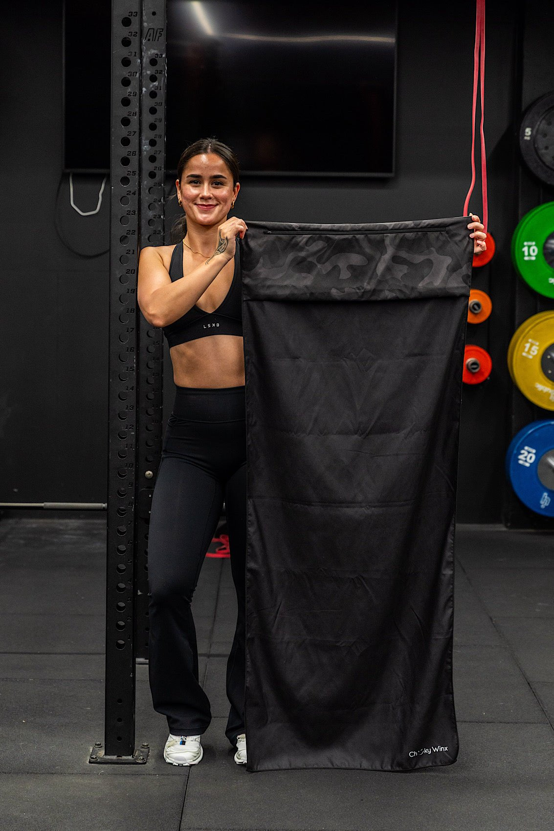 Hooded Camouflage Gym Towel - Cheeky Winx
