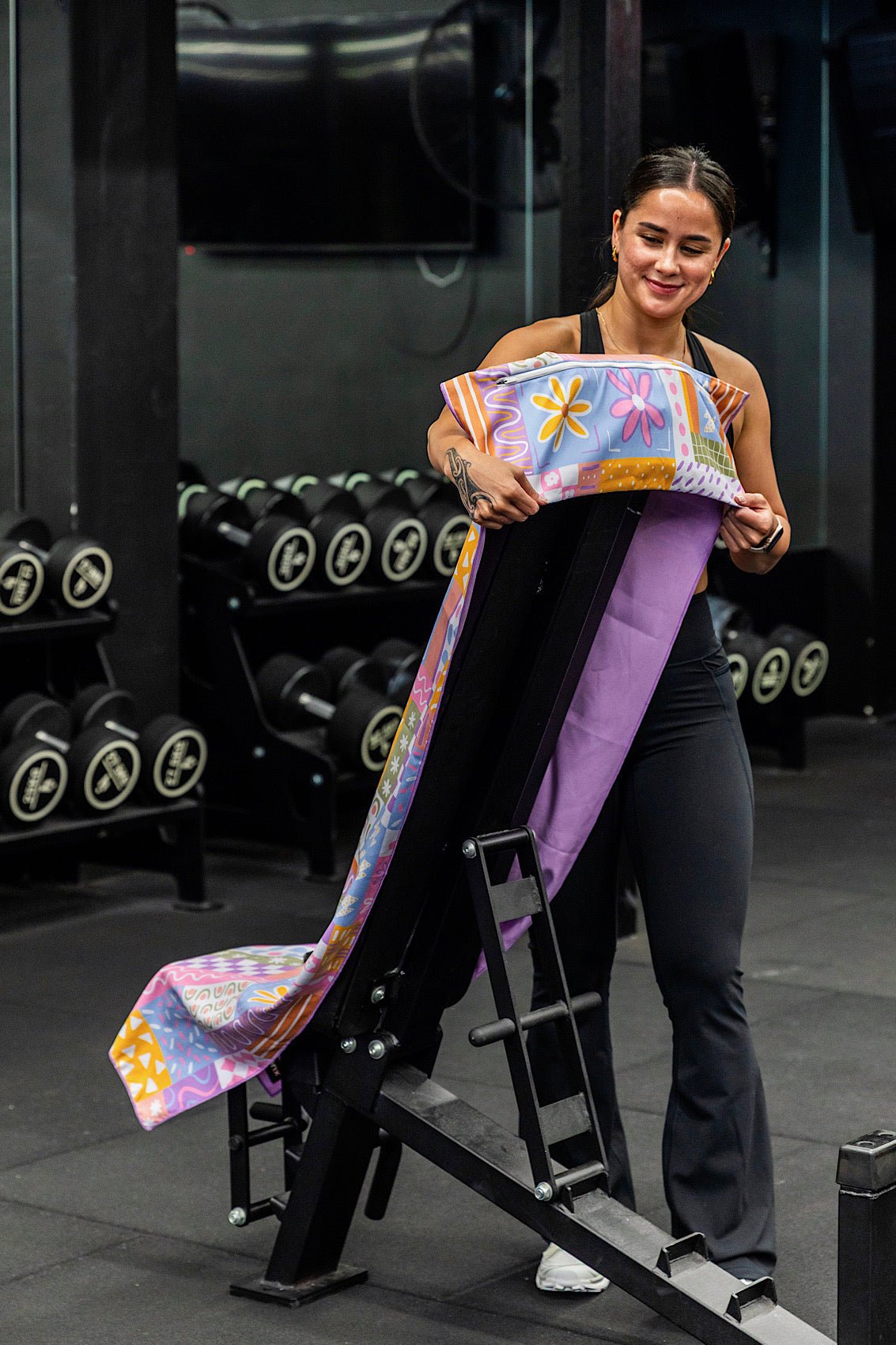 Hooded Patchwork Gym Towel - Cheeky Winx