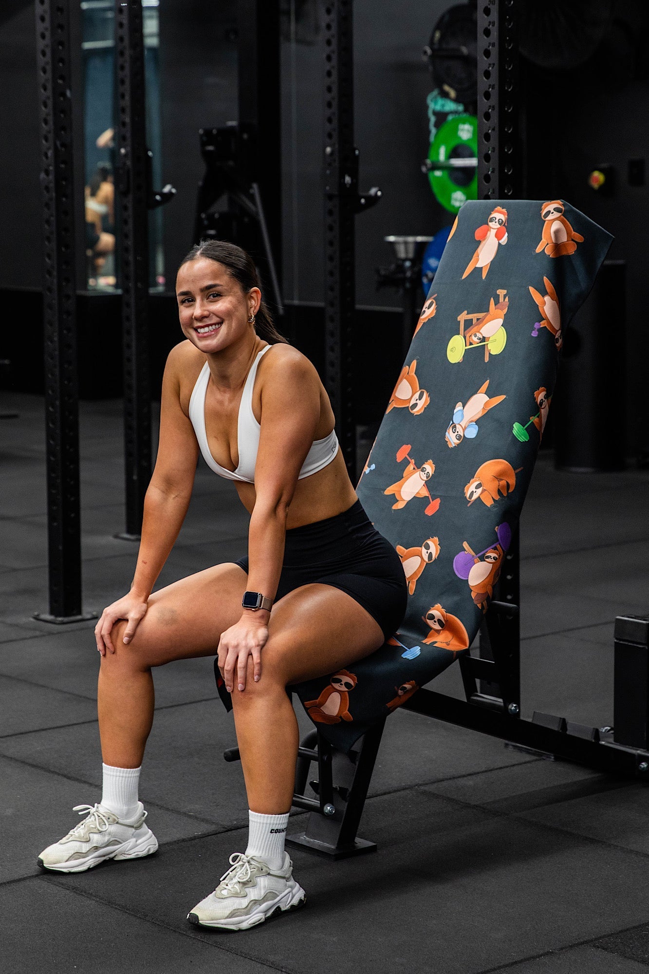 Hooded Shredded Sloths Gym Towel - Cheeky Winx