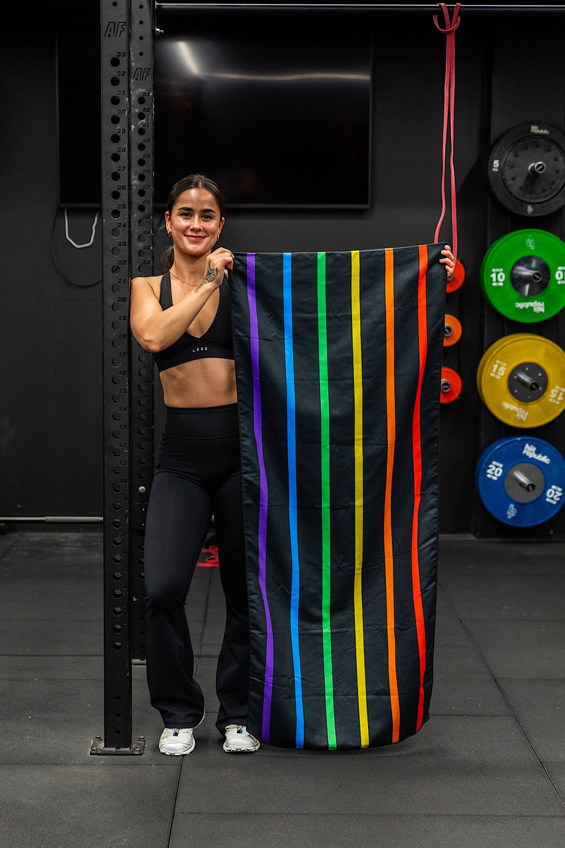 Hooded Stripes Gym Towel - Cheeky Winx