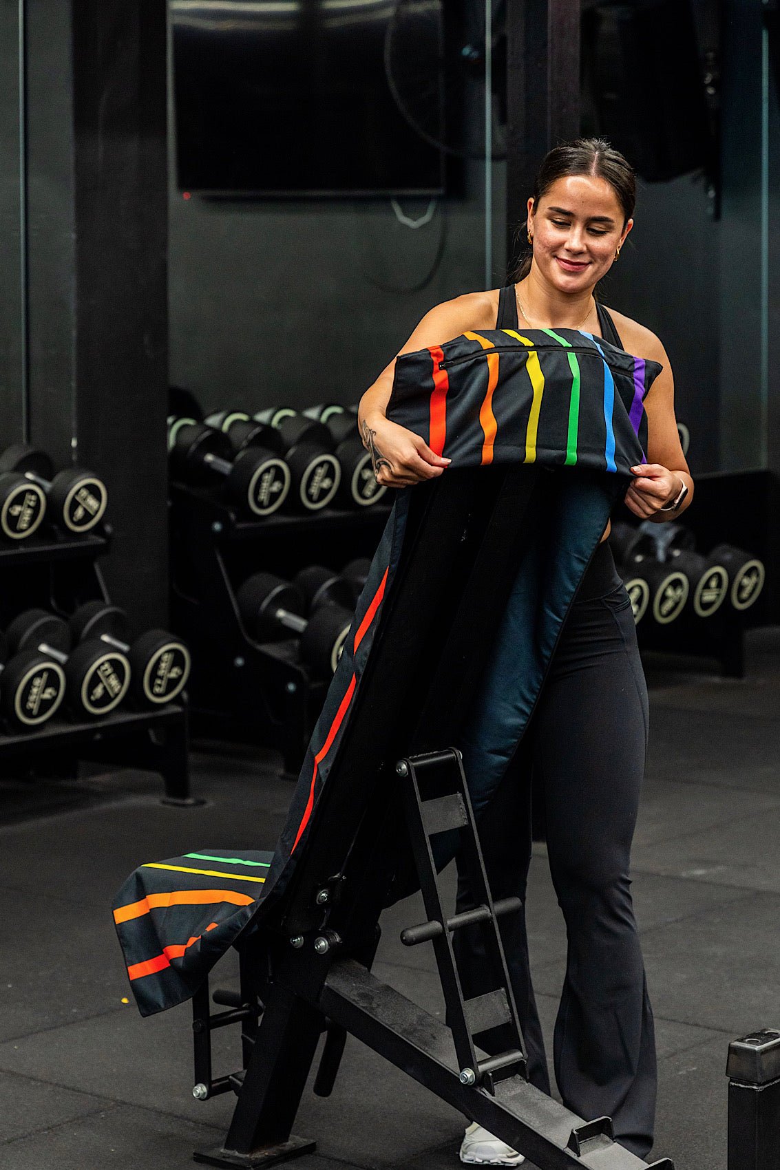 Hooded Stripes Gym Towel - Cheeky Winx
