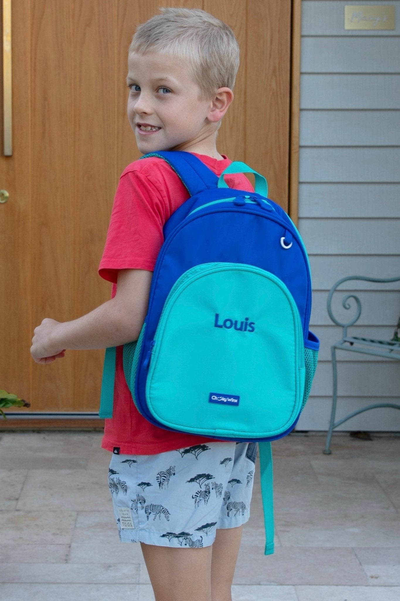 Kids Navy and Green Backpack - Cheeky Winx