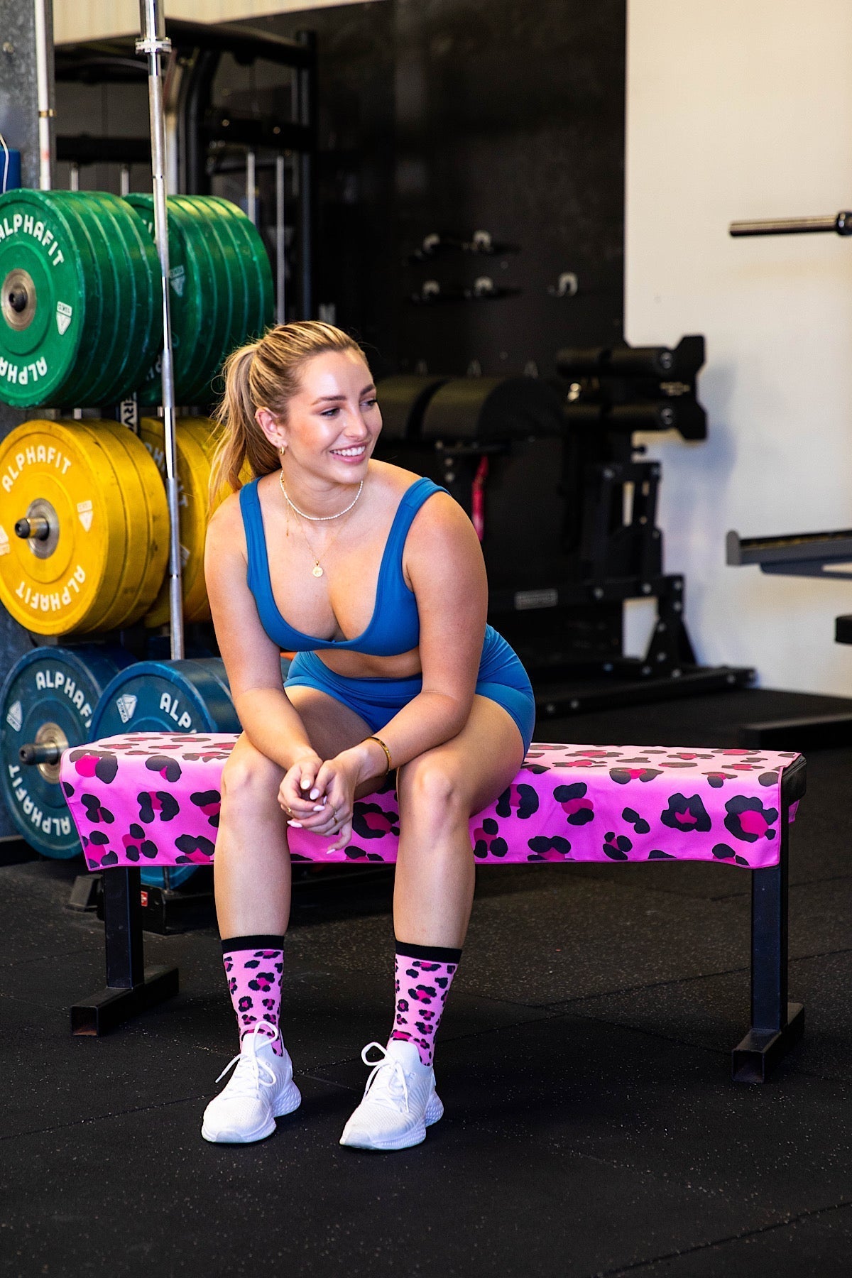 Pink Leopard Crew Socks - Cheeky Winx
